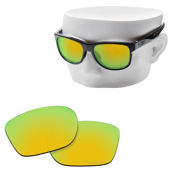 OOWLIT Анти-Царапины Сменные линзы для-солнцезащитные очки Oakley Crossrange травления поляризованных солнцезащитных очков - Цвет линз: 24K Gold Mirror