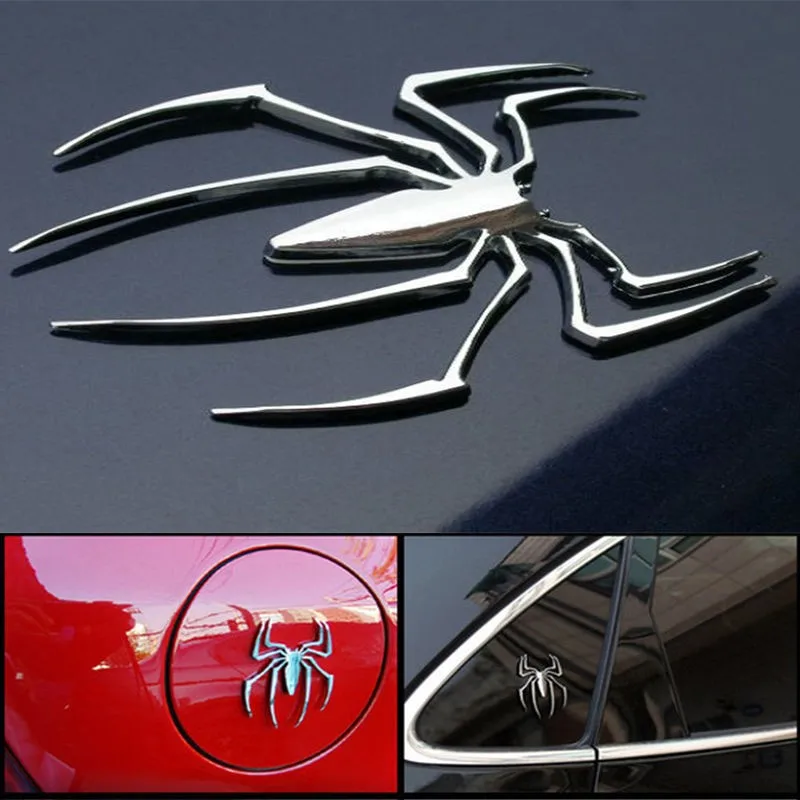 3D паук хромированная наклейка бейдж Логотип эмблема мотоцикл машина грузовик Mark