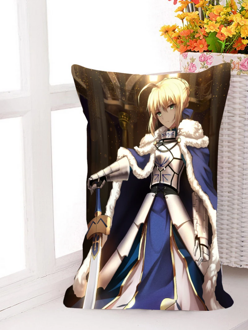 Домашний текстиль Oct. Fate Stay Night Anime Saber полиэстер/Micro замша/2WT 2way 45*35 см Односторонний