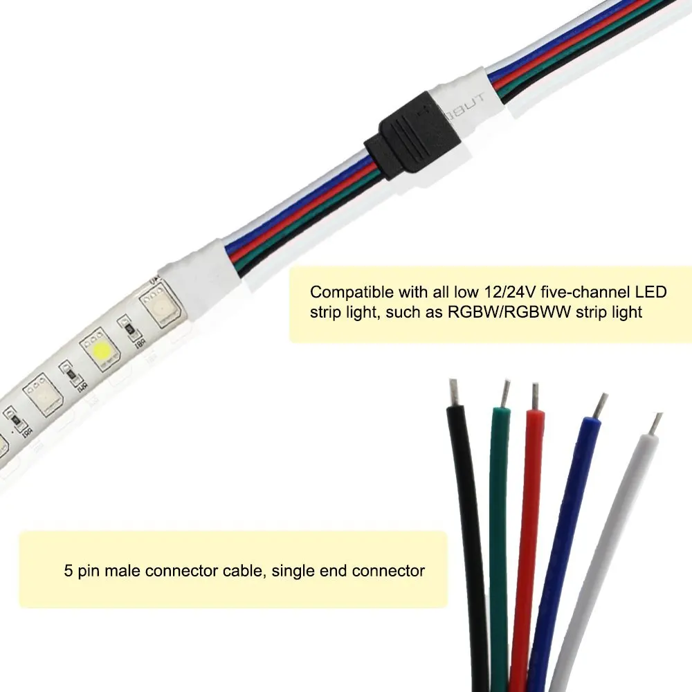 4pin 5pin 6pin мужской женский Регулятор Газа адаптер кабель провод для 5050 3528 SMD RGB/RGBW/RGB +