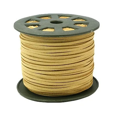 

Faux Suede Cord, Peru, about 3mm wide, 100yards/roll