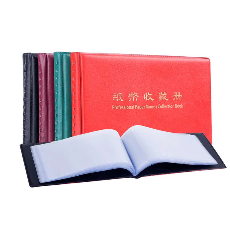 Russian Paper Money Currency Collection Album Banknotes Holder 40 Pockets Protection Album Postage Stamps Pocket Holder