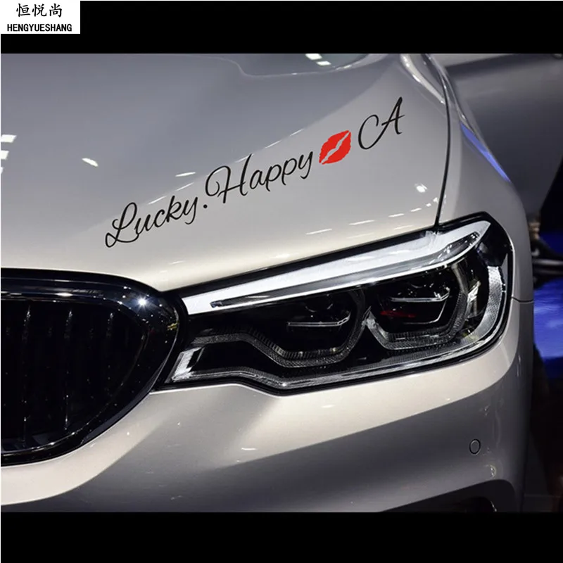 Lucky happy Red lips Car Stickers for Jaguar XF XJ XJS XK S-TYPE X-TYPE XJ8 XJL XJ6 XKR XK8 X320 X308 Styling | Автомобили и