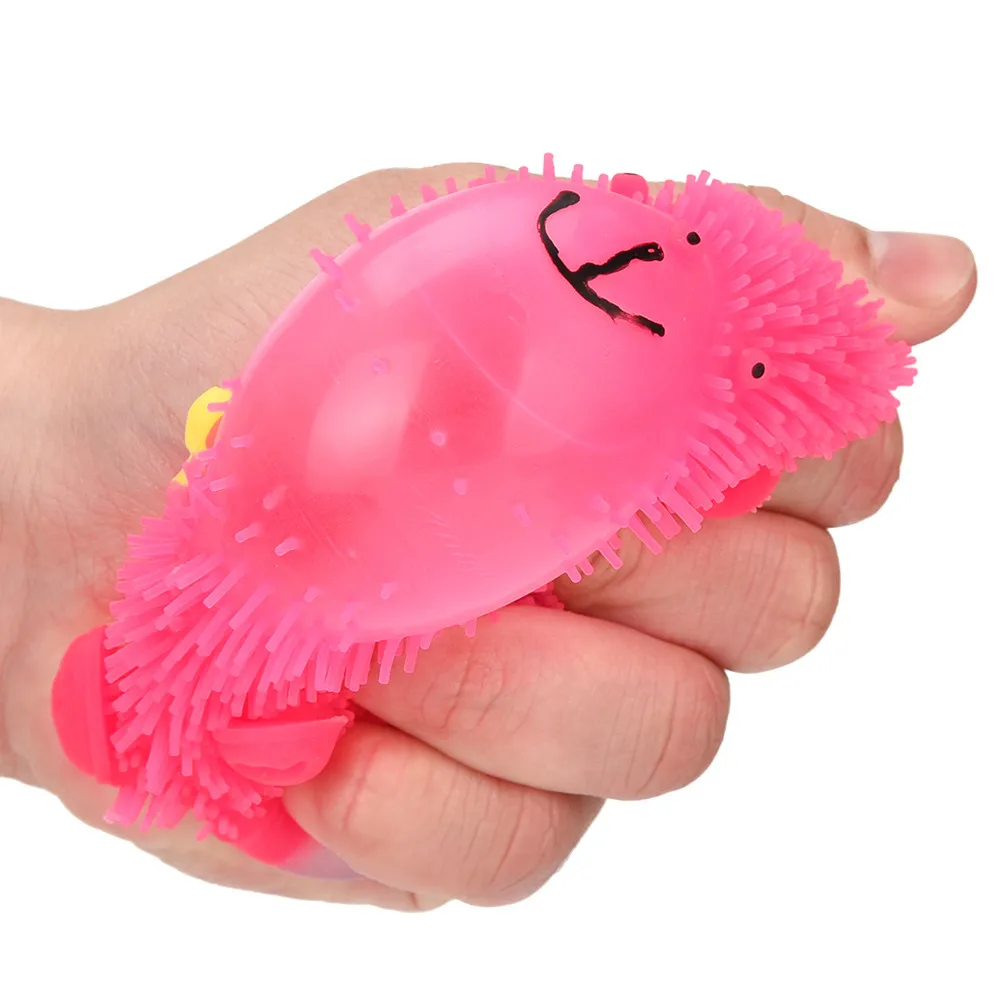 9 см новинка мигание мишка сжимаемая сенсорная игрушка активность и игра мячи