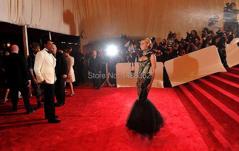 Dresses Women 2014 Free Shipping New Fashionable Black Appliqued High Collar Mermaid Evening Formal Gowns |