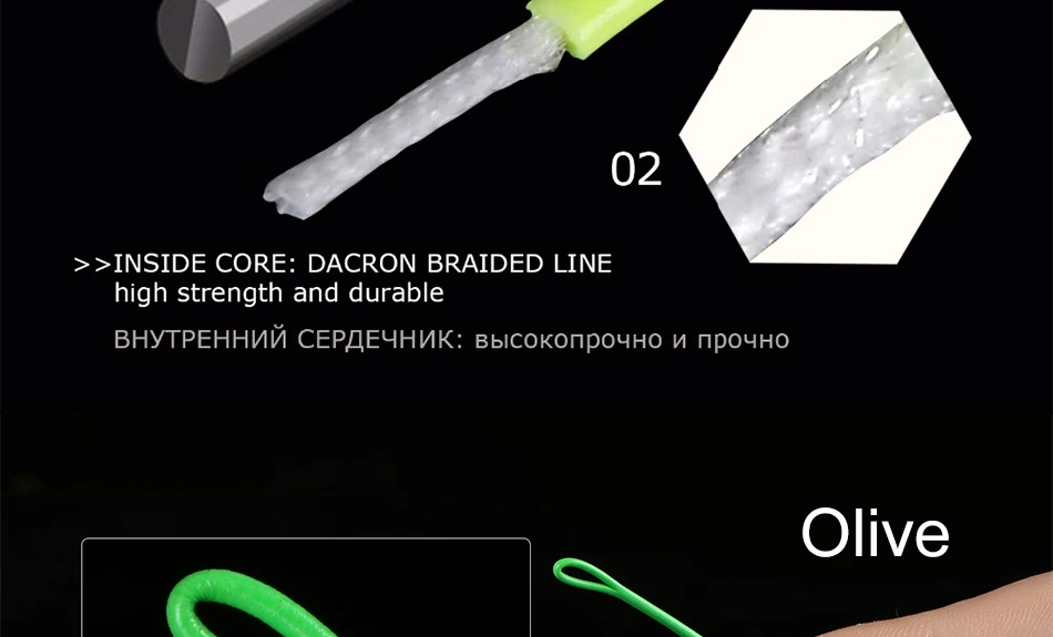Goture 30 м Летающая леска со сварными петлями WF3F WF4F WF5F WF6F WF7F WF8F Летающая леска Вес вперед плавающая леска