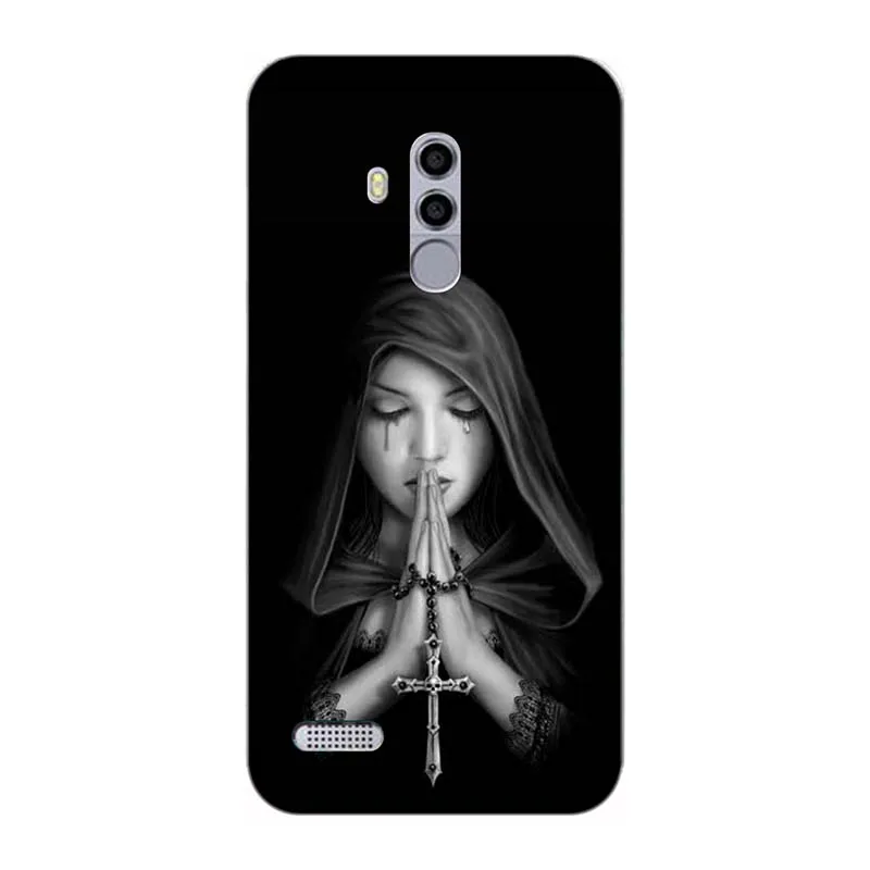 A295 Модный мягкий из высокотемпературного полиуретана чехол для телефона Leagoo T8S силиконовый чехол ТПУ задняя крышка для Coque Leagoo T8S кожаный чехол с цветочным принтом - Цвет: A295