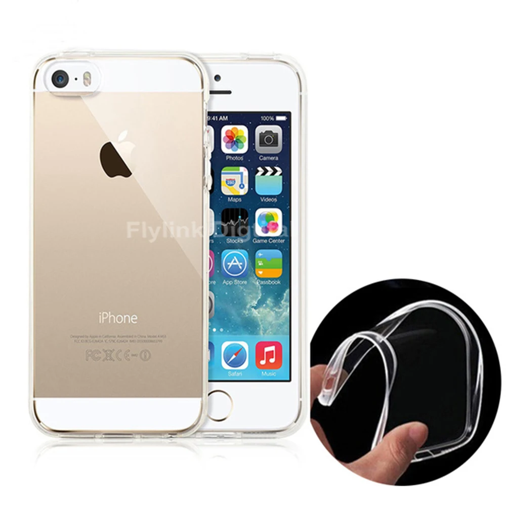 Ультратонкий Мягкий Прозрачный чехол из ТПУ для iPhone 6 7 8 Plus прозрачный мягкий