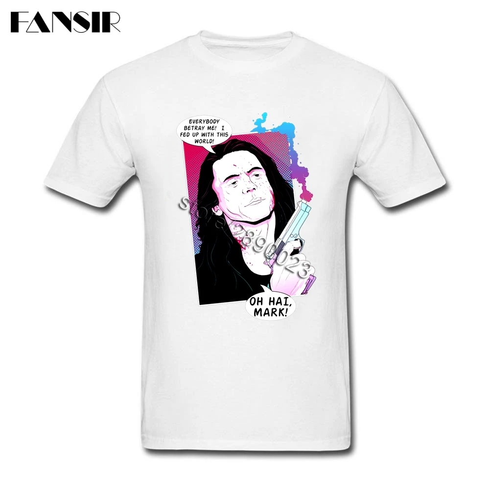 The Room Movie Tops Tee Summer Men T Shirt Short Sleeve Cotton Crew Neck T-shirt For Man | Мужская одежда