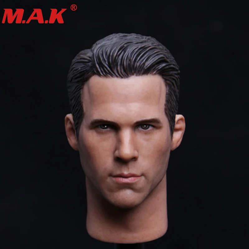 

1/6 scale Ryan Reynolds deadpool man male boy head sculpt fit for 12 inches body figures accessories for collection