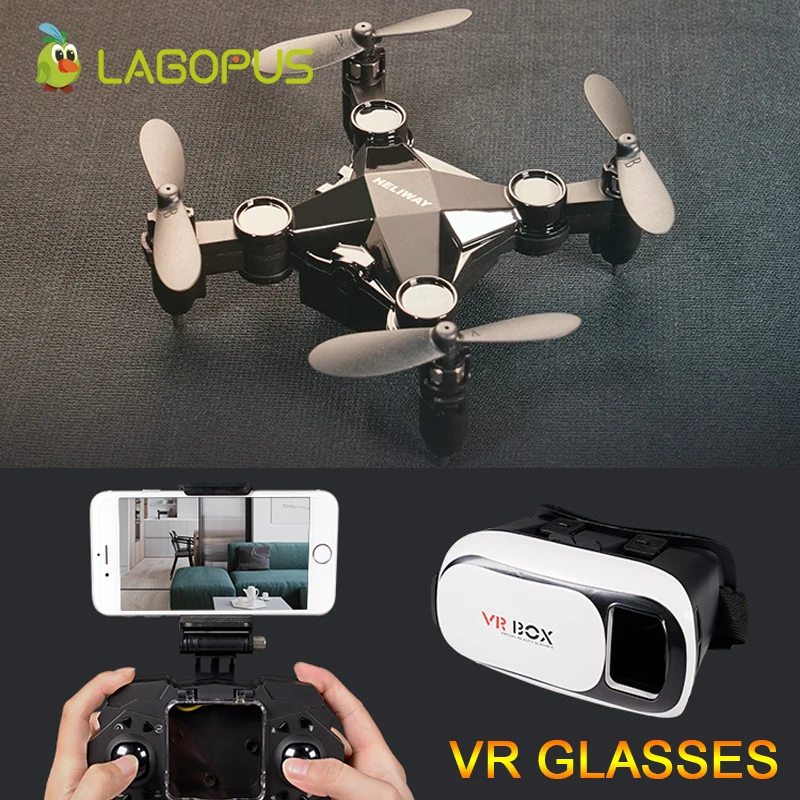 Lagopus 901H Мини Дрон и VR очки RC Квадрокоптер WIFI 640P с камерой HD 3D складной высокой