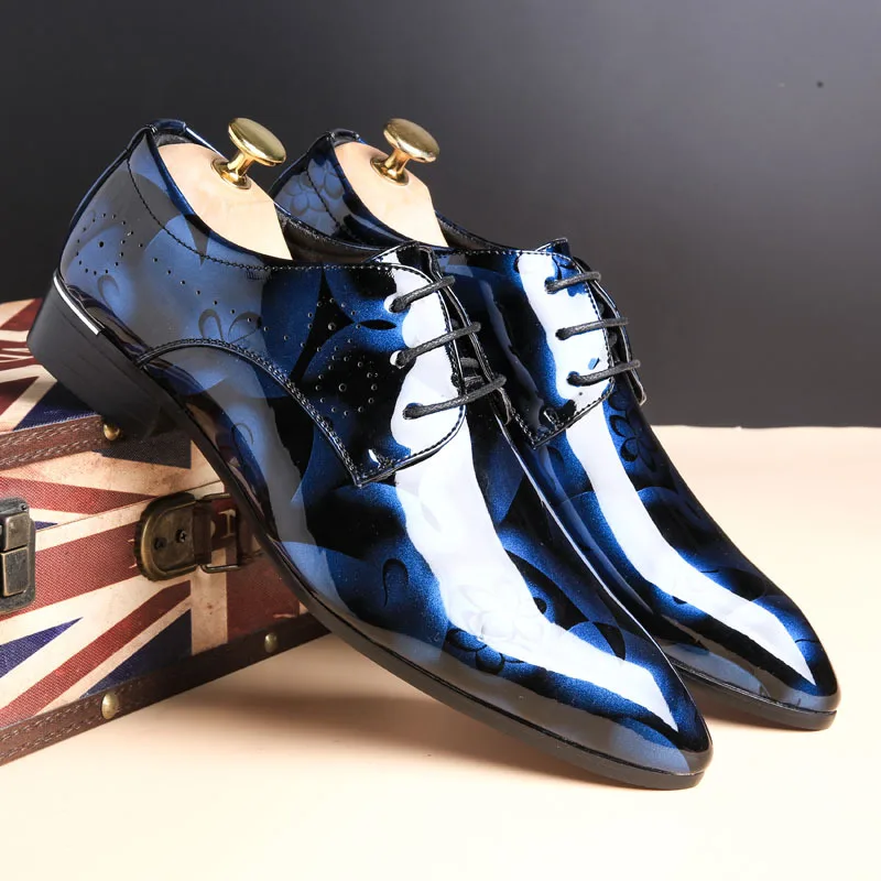 2018 весенне-осенние мужские модные камуфляжные лакированные Ретро британские