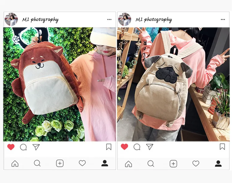 2019 Милая мультяшная сумка для женщин модная женская Вельветовая женские сумки на