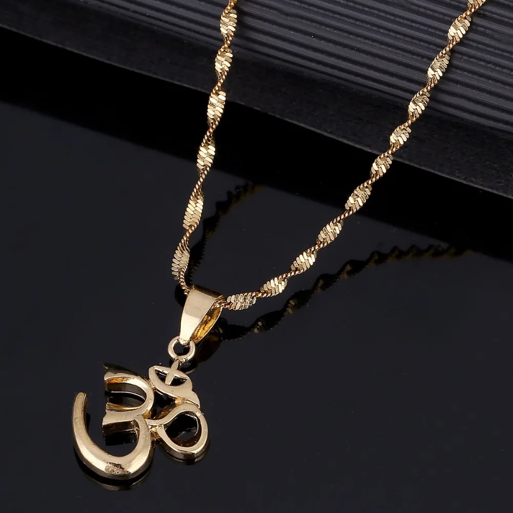 Индийское ожерелье для йоги кулон мужчин OHM индуистский буддийский АУМ Ом