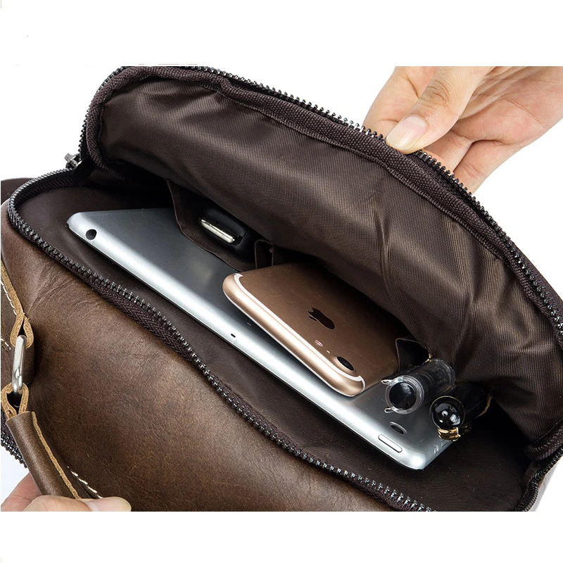 Женская маленькая Повседневная Деловая кожаная сумка мессенджер винтажная