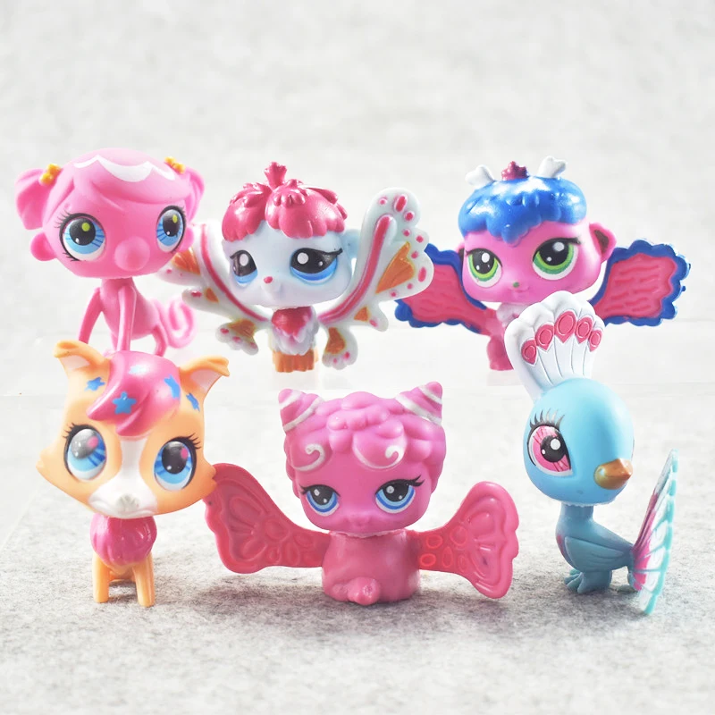Songge прекрасный Животные Pet Shop игрушка цифры немного кошки собаки олень птицы