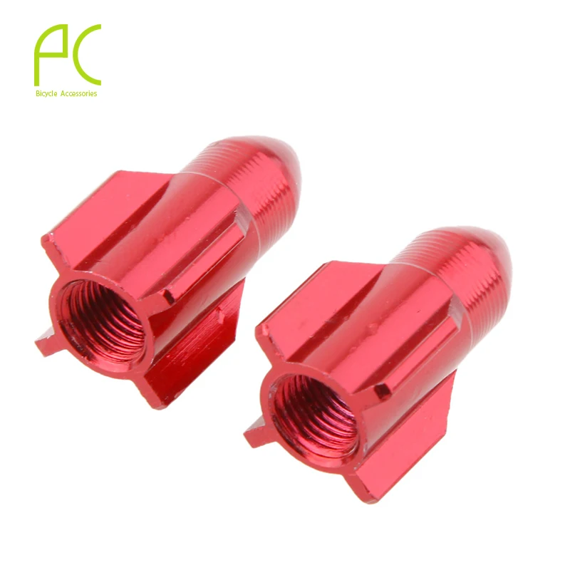 Колпачок для газового сопла велосипеда 2 шт. алюминиевый колпачок на клапан