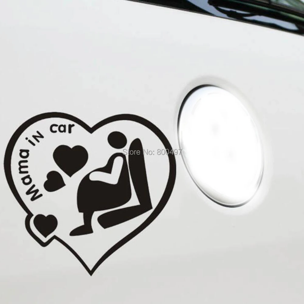 Новый дизайн смешные автомобильные стикеры мама в автомобиле Наклейка для Toyota Ford