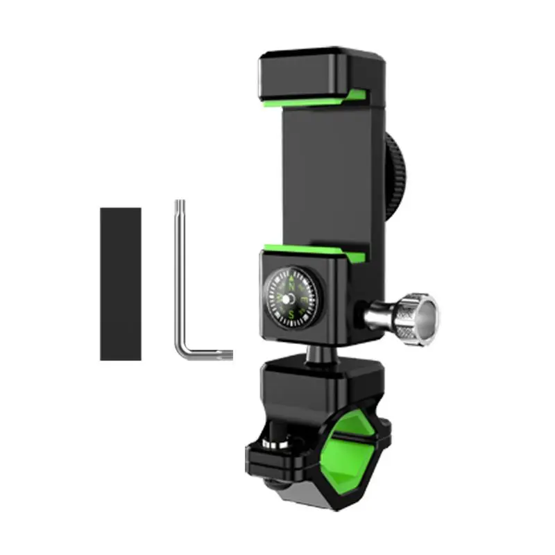 Multi-functional Bicycle Handlebar Mount Bracket Motorbike Phone Holder With Compass for iPhone Samsung 3.5-6.5 inch Cel | Автомобили и