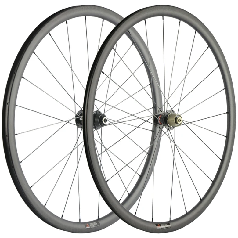 

700C Road Disc brake Carbon Wheels 15mm 12mm/ 12x142mm 30mm Bicyle wheels Cyclocross Wheelset Mac aero Spokes
