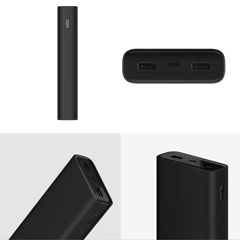 Внешний аккумулятор Xiaomi Mi Power Bank 3 20000 мАч 2 порта USB C|Внешние аккумуляторы| |