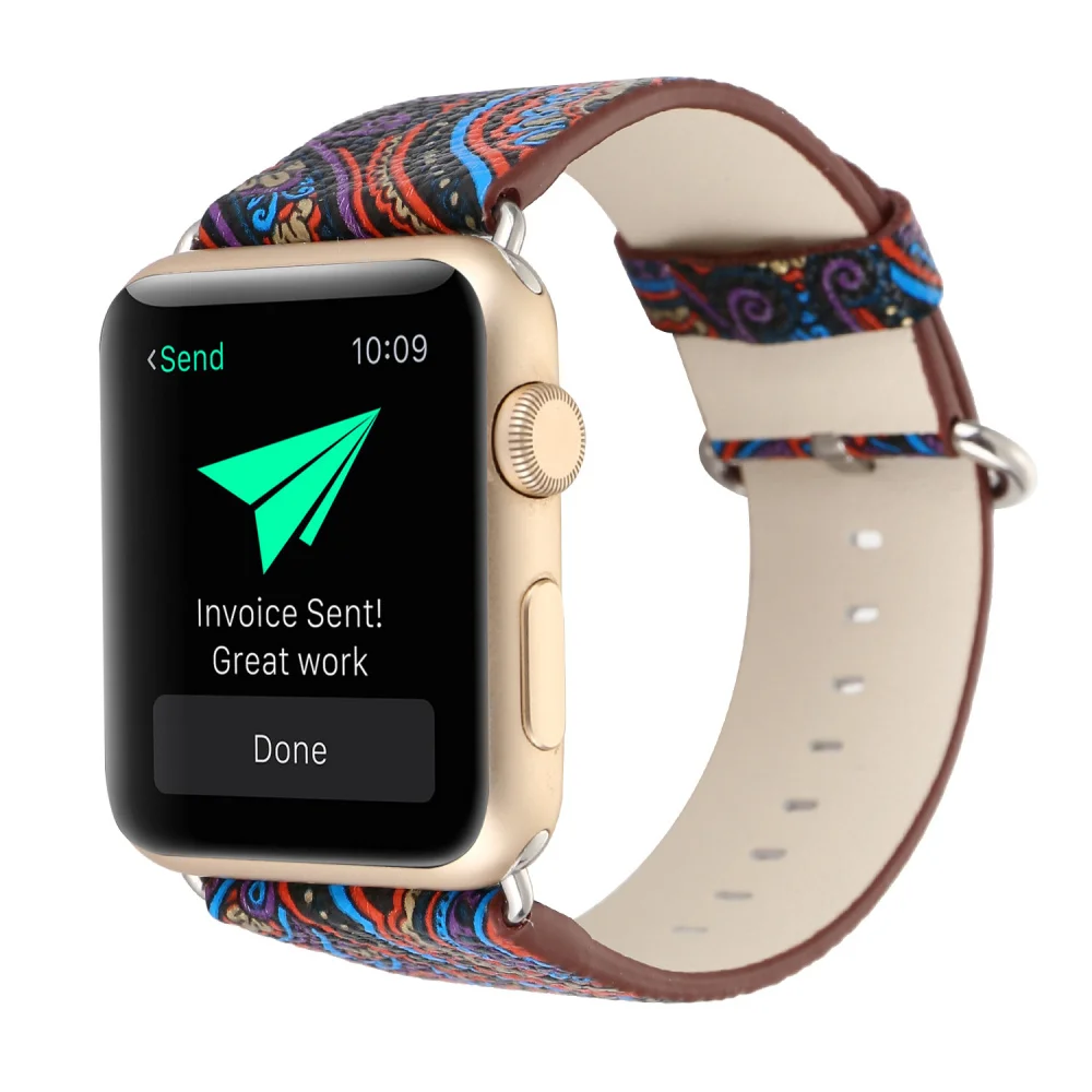 Браслет на ремне для Apple Watch кожаный стиль 1:1 для iWatch ремешок для Apple iWatch серии 2 3 4 ремешок 38 мм 40 мм 42 мм 44 мм
