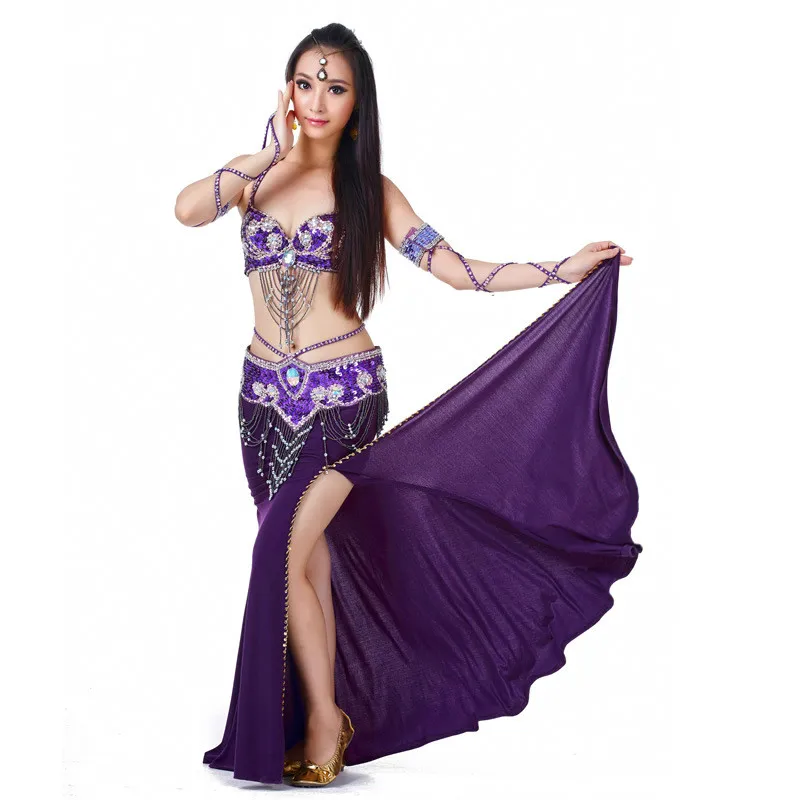 Высококачественная восточная одежда для танца живота с бусинами 11 цветов 3 шт.