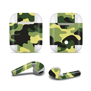 B107 GOOYIYO-для Apple AirPods 2 Наушники стикер Наушники DIY персональная Наклейка виниловая камуфляжная Кожа Беспроводная зарядка коробка наклейка - Цвет: B107