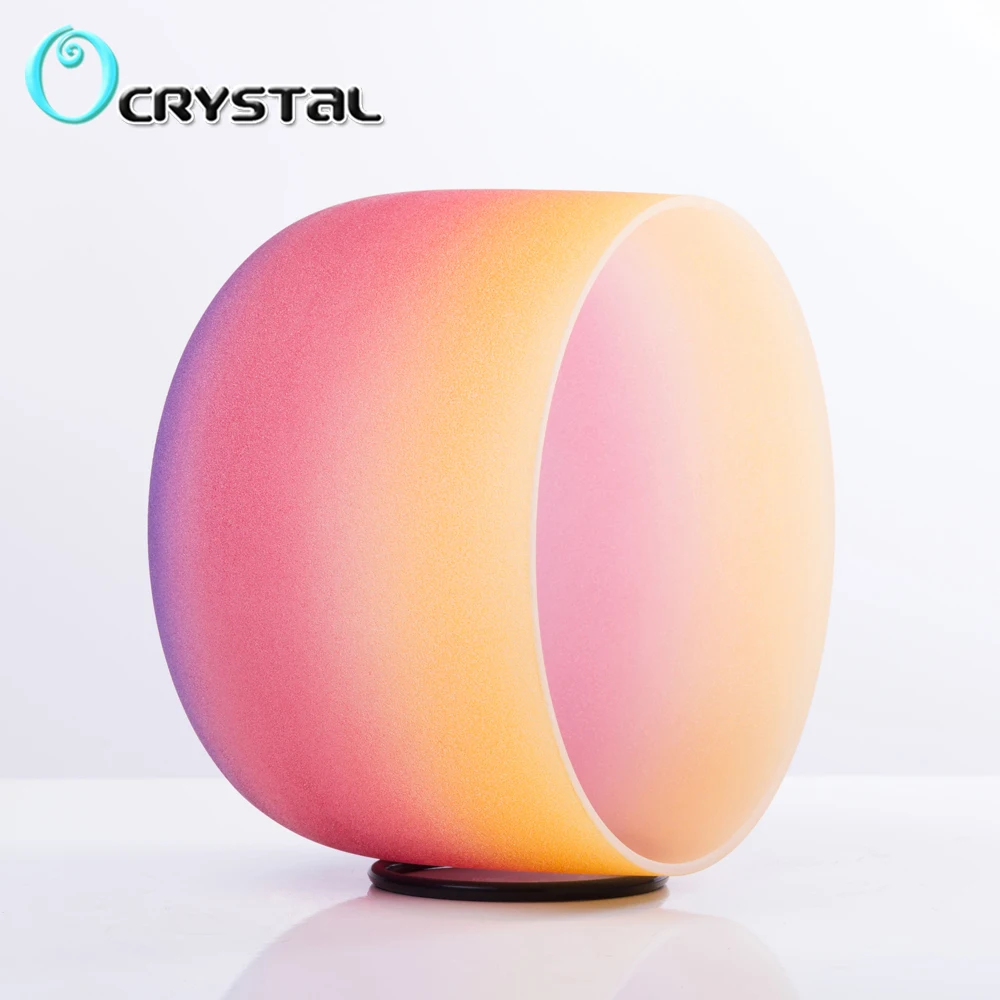 Чакра из плекса 8 дюймов Note E радужная цветная чакра матового кварцевого