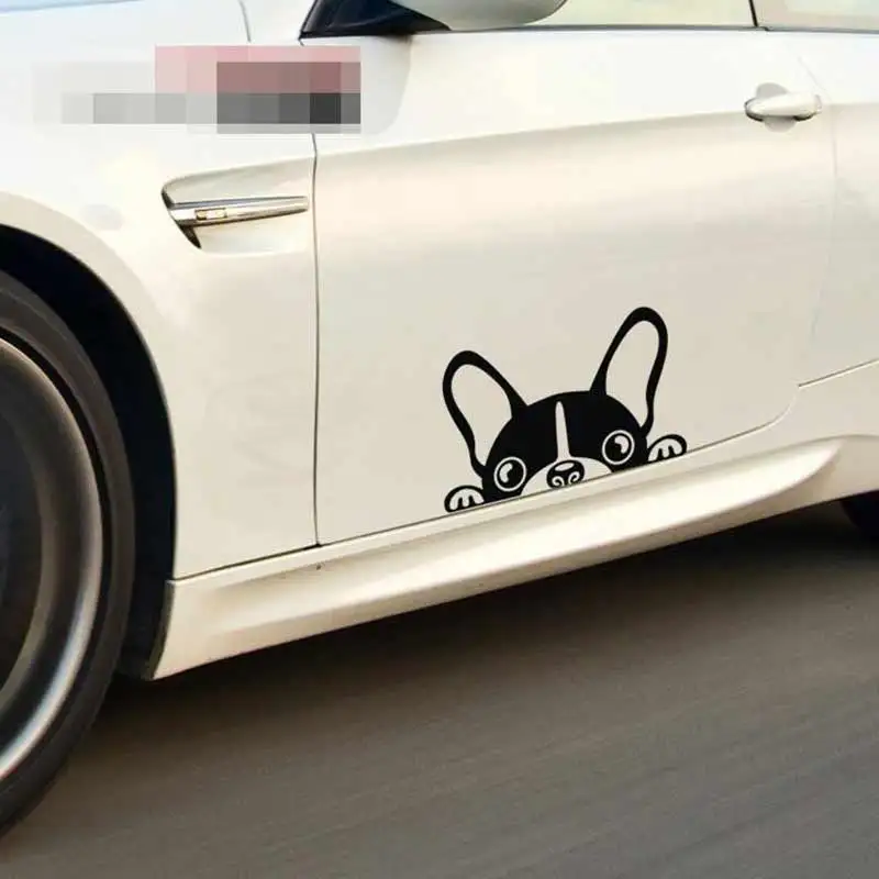 Милые комплекты одежды из 2 предметов Стикер на машину с собакой пэт бостон