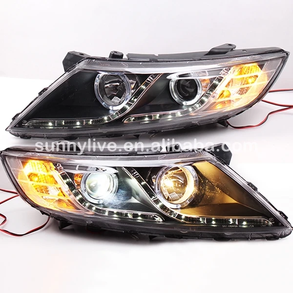 Для KIA Оптима K5 светодиодный Ангельские глазки фара 2011 2012 года LF|lamp aluminum|lamp manicurelamp