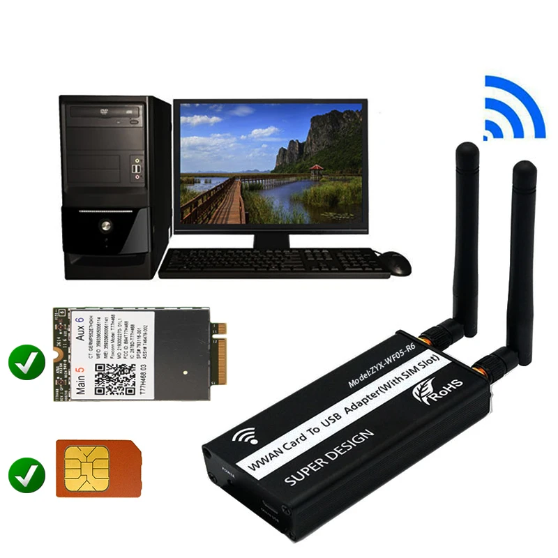 NGFF M.2 ключ B модуль к micro USB адаптер со слотом для sim-карты для WWAN/LTE/4G модуль