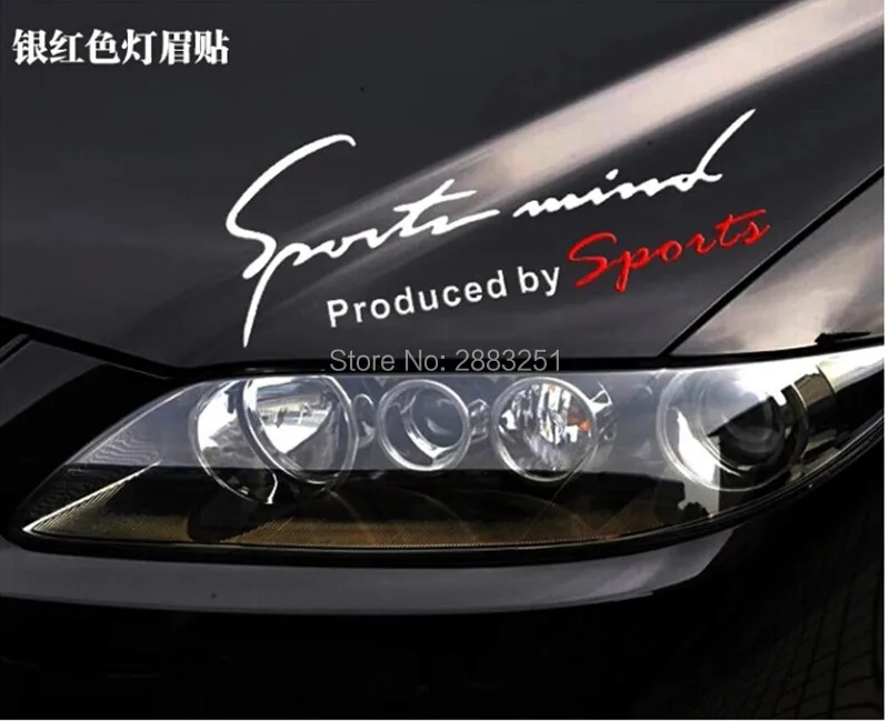 Светоотражающая лампа для бровей спортивный Стайлинг наклейки на фары Mitsubishi