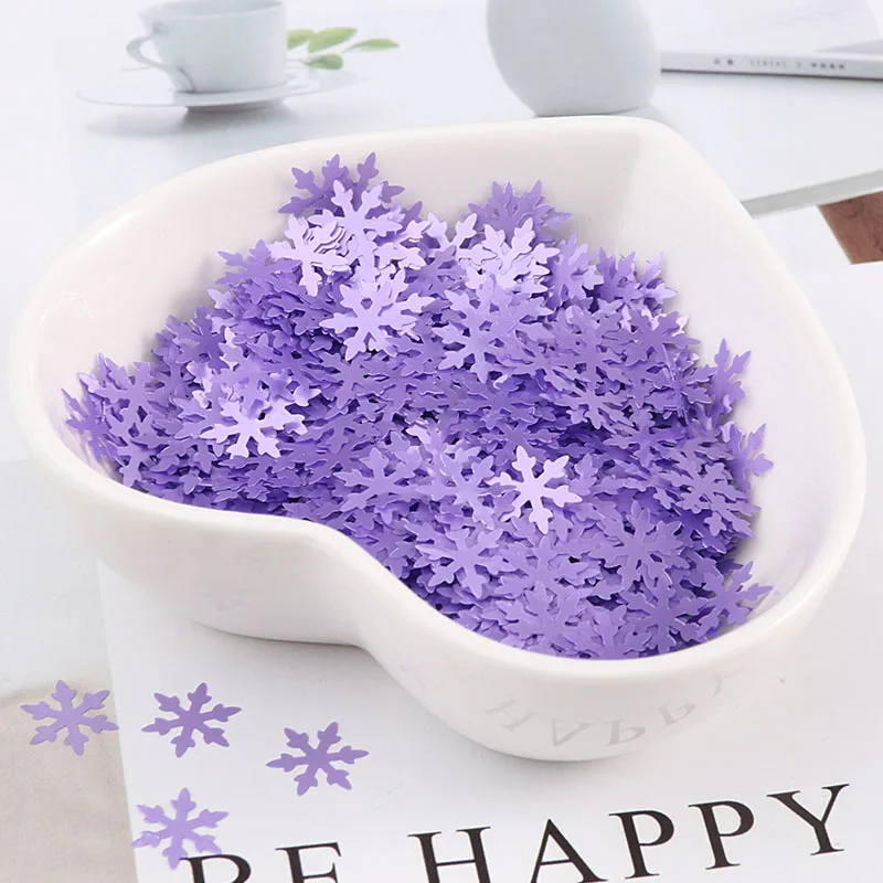 Matte Purple Ультратонкие 2000 шт 8 мм матовый белый цвет замороженная Снежинка Форма, Сыпучие блёстки пайетки ногтей ремесло Рождество Конфетти украшения - Цвет: Matte Purple