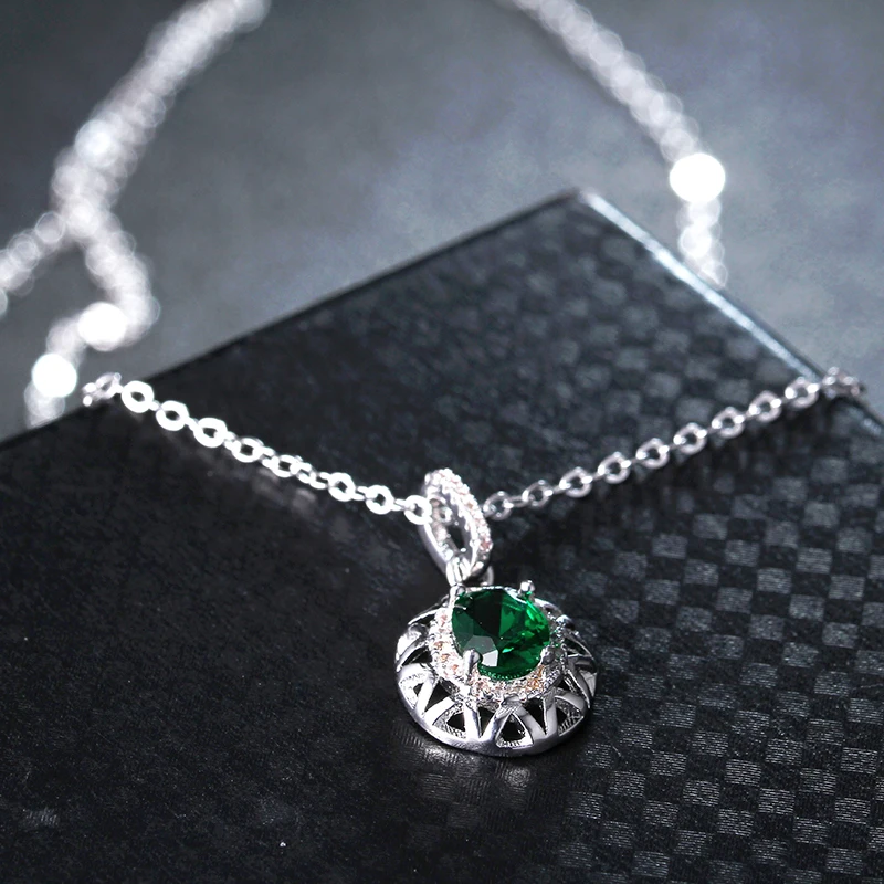 Женское Ожерелье с кулоном из фианита кристаллами|necklaces for women|pendant necklacenecklace party |