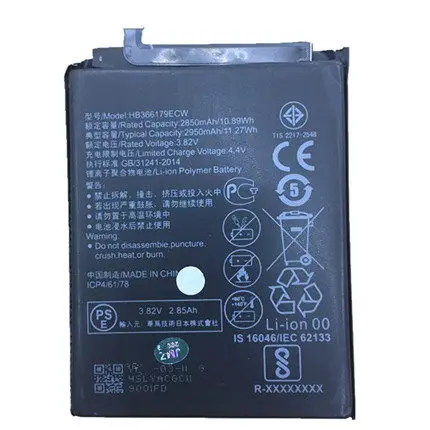 Оригинальный HB366179ECE телефон Аккумулятор для Huawei nova 2 PIC AL00/TL00 2950 мА ч|battery for huawei|battery