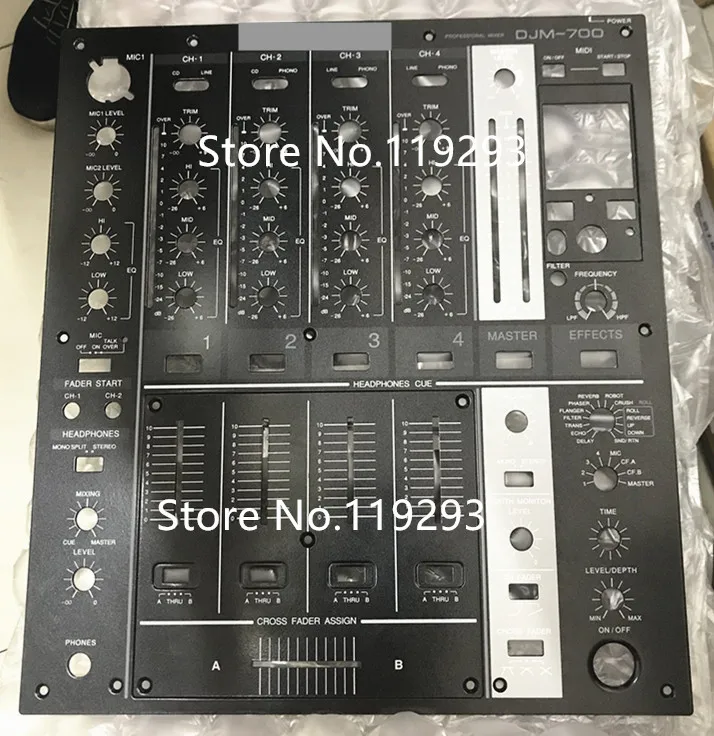 [Белла] Оригинальный DJM700 DJM 700 звукомикшер Черная Железная панель для