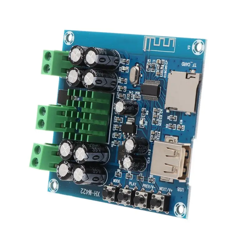 2x50 Вт DC 12-24 В TPA3116D2 двухканальный стерео Bluetooth цифровой аудио приемник усилитель