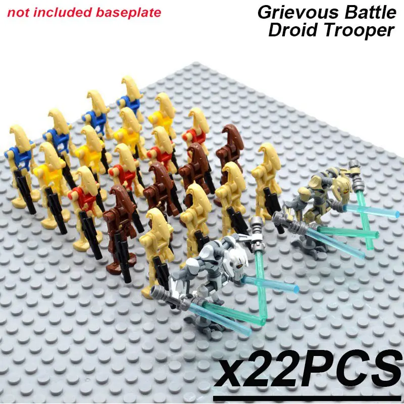 Battle Droid Trooper 23 шт./компл. Звездные войны ЛЕГИОН 41st элитного корпуса штурмовиками из Snowtrooper Палпатин йода Анакина конструкторных блоков, Детские кубики, игрушки - Цвет: Battle Droid Trooper