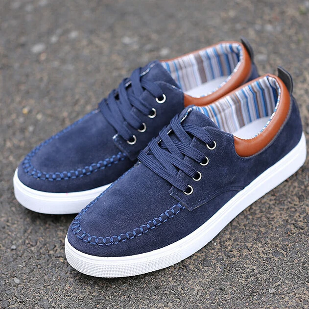 2015 men shoes casual fashion low suede nubuck leather size 37-44 | Обувь