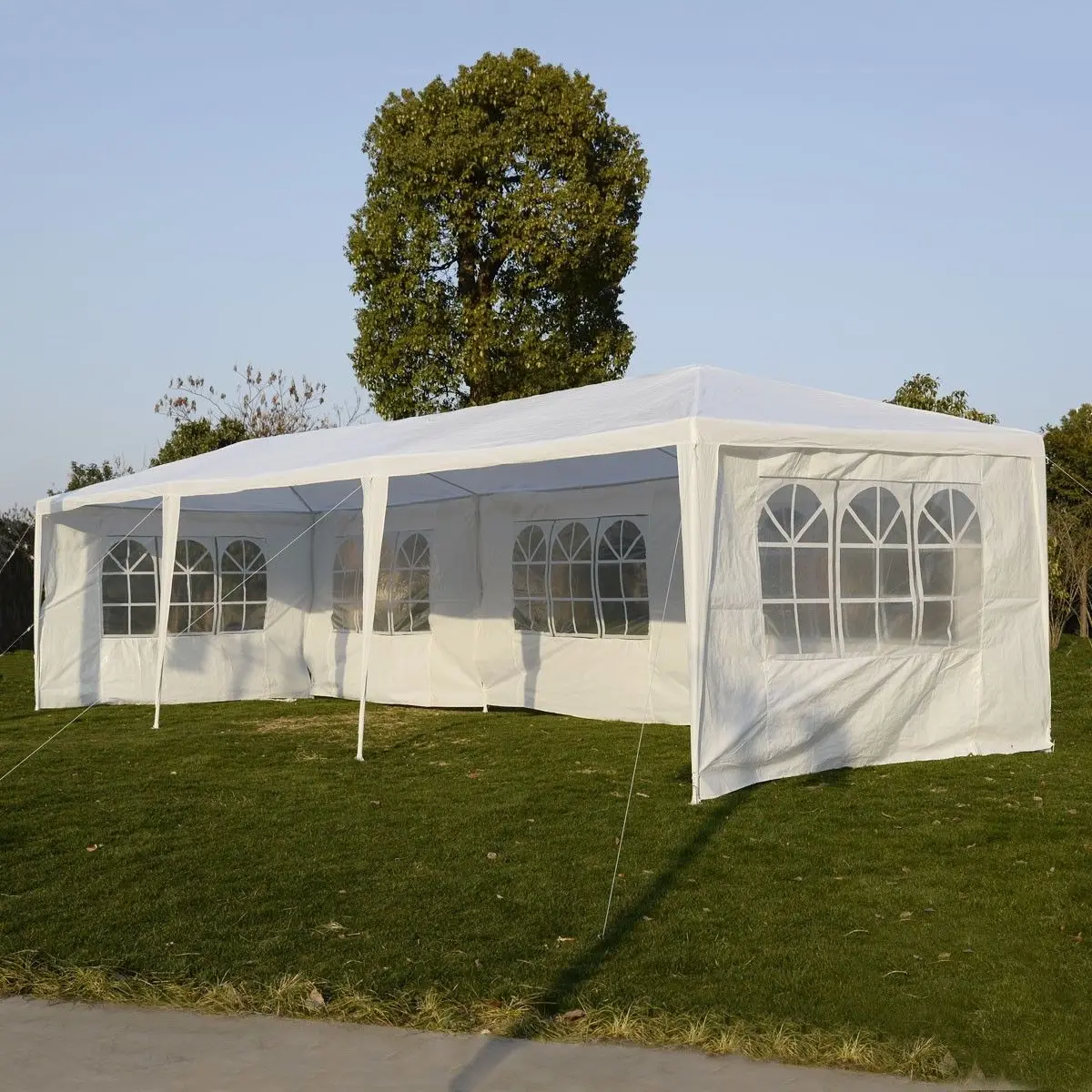 3 x 9m Canopy Outdoor Wedding Party Tent Five Sides Waterproof Gazebo w/ 5 Removable Sidewalls-US Stock | Дом и сад