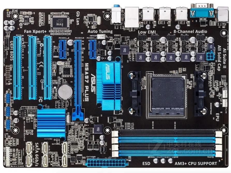 Оригинальная материнская плата для ASUS M5A97 PLUS Socket AM3 DDR3 16 Гб USB2.0 SATA3 970 настольная