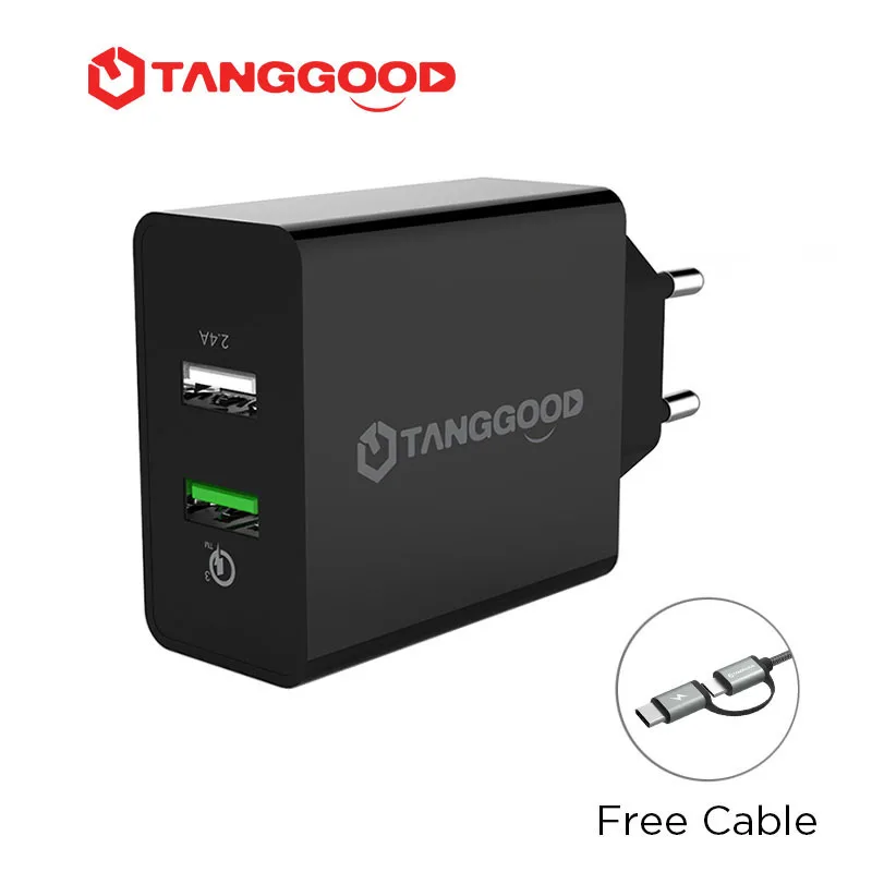 Tanggood Quick Charge 3 0 2 Порты и разъёмы USB Wall Зарядное устройство QC Выход 30 Вт Быстрая