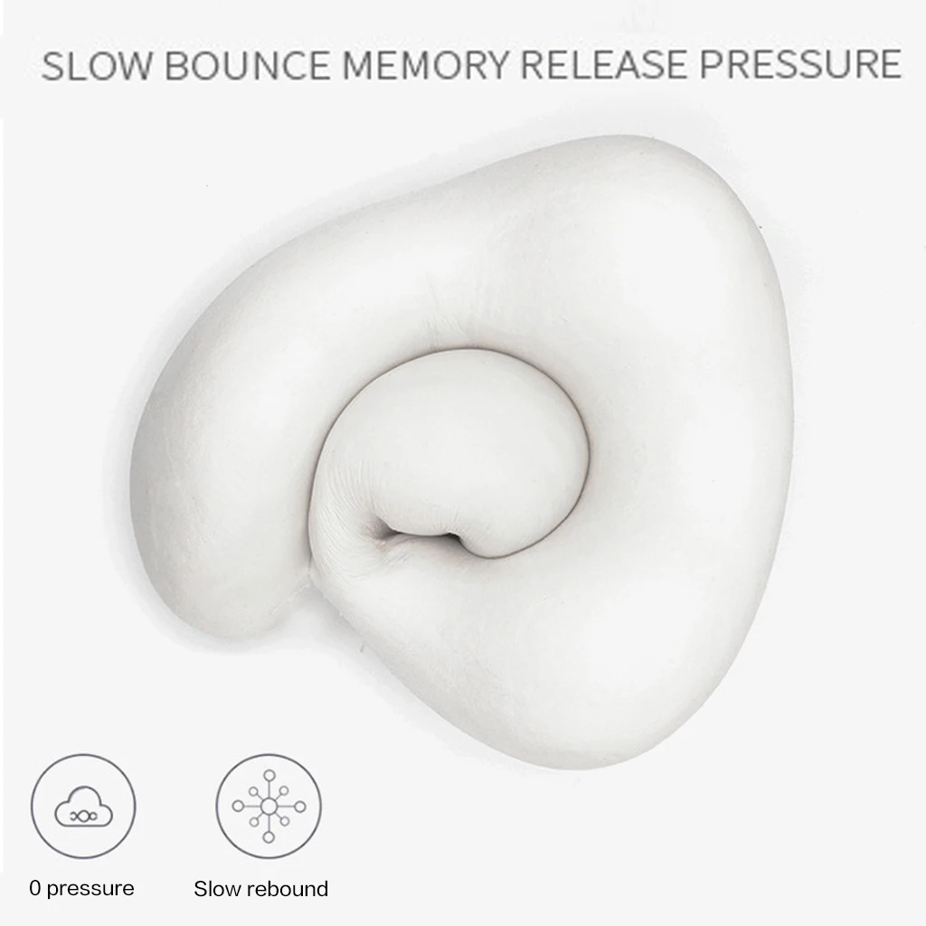 Memory Foam Подушки для шеи u-образный мягкий медленный отскок пространства Путешествия Подушка твердый шейный затылочный Медицинский подушки для офиса полета
