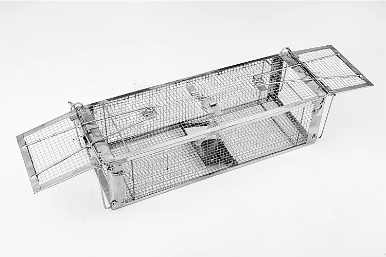 Бесплатная доставка! Двойная сверхвысокочувствительная ловушка для мышей двери