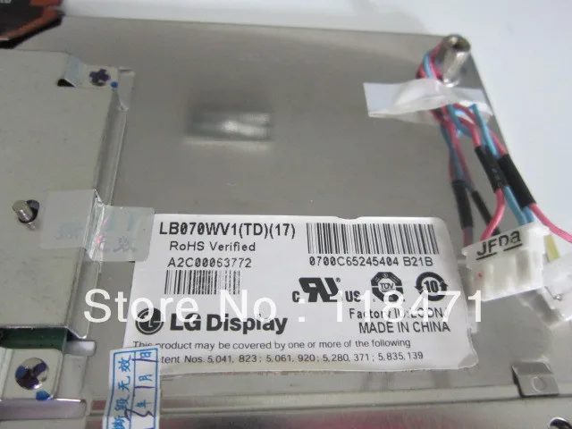 7 дюймов ЖК дисплей Панель LB070WV1 TD17 (TD)(17) оригинал + Класс 12 месяцев гарантии|lcd panel|7