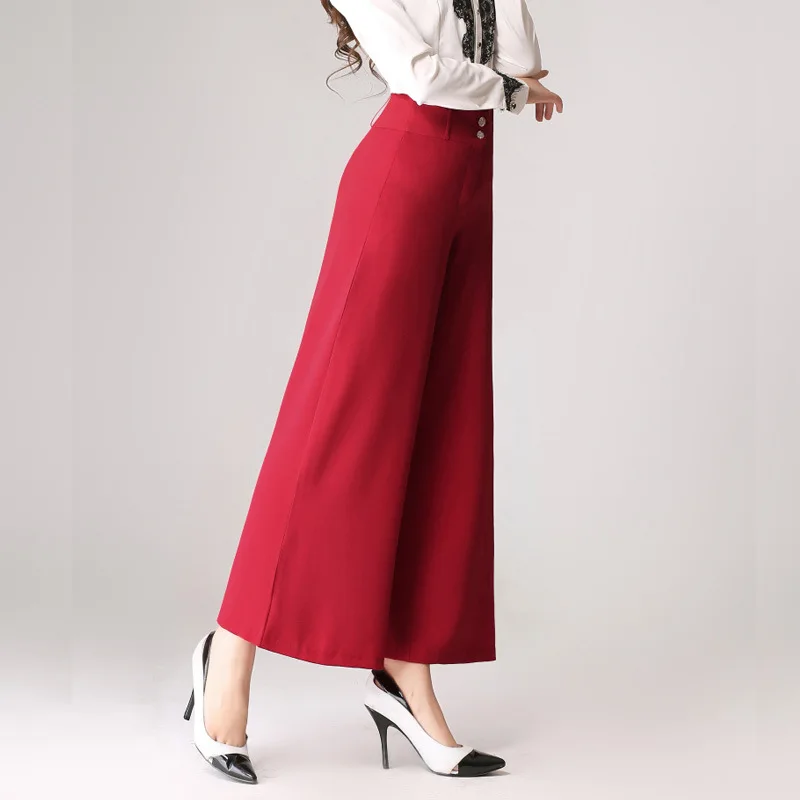 Новые женские летние туфли больших размеров брюки для женщин широкие длиной до