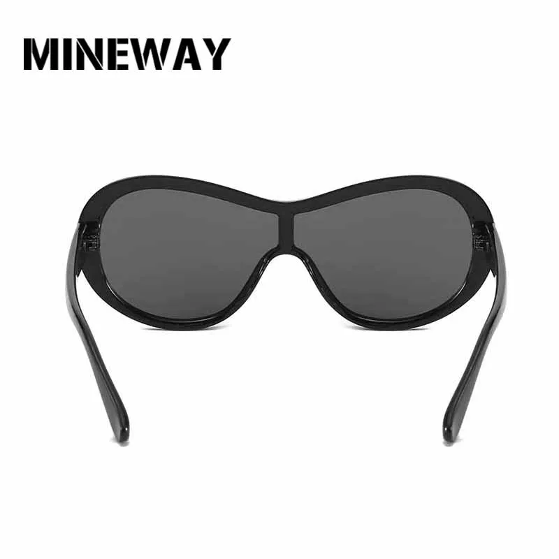 Женские круглые очки MINEWAY дизайнерские солнцезащитные в стиле ретро с кошачьим