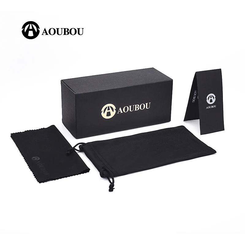 Мужские квадратные солнцезащитные очки AOUBOU Винтажные Солнцезащитные с линзами