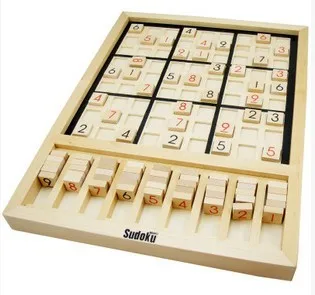 Sudoku Пазлы игра игрушка детская умная тренировка инструмент деревянный и